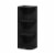 Furinno Pasir 3-Tier Corner Open Shelf Bookcase, Blackwood Perspective: front
