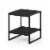 Furinno Romain 2-Tier Tall End Table, Espresso Perspective: front