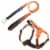 Pet Life Geo-prene 2-in-1 Shock Absorbing Neoprene Padded Reflective Dog Leash and Harness Perspective: front