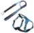 Pet Life Geo-prene 2-in-1 Shock Absorbing Neoprene Padded Reflective Dog Leash and Harness Perspective: front
