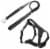 Pet Life Geo-prene 2-in-1 Shock Absorbing Neoprene Padded Reflective Dog Leash and Harness Perspective: front