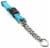 Tutor-Sheild' Martingale Safety and Training Chain Dog Collar - Large / Blue Perspective: front