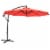 Sunnydaze 9.5 ft Cantilever Offset Patio Umbrella with Crank - Cherry Perspective: front