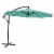 Sunnydaze 9.5 ft Cantilever Offset Patio Umbrella with Crank - Seafoam Perspective: front