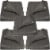 Sunnydaze 12x16' Reversible Waterproof Multi Purpose Poly Tarp - 5 PK -Dark Gray Perspective: front
