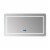 Caldona 60" Wide x 32" Tall LED Mirror w/ Defogger Perspective: front