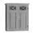 Elegant Home Fashions Bathroom Wall Cabinet With Two Doors Grey Dawson EHF-6810G Perspective: front