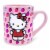 Hello Kitty 802076 Hello Kitty Strawberries Glitter Ceramic Mug - 14 oz Perspective: front