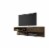 Astor 70.86 Floating Entertainment Center in Rustic Brown Perspective: front
