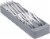 Cheer Collection Compact Space Saving Tray for Flatware and Silverware Perspective: front