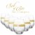 Aisle26 Elegant Silver Studded Long Stem Red Wine Glasses - Set of 6 Perspective: front