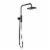 PULSE ShowerSpas Aquarius Matte Black Shower System Perspective: front