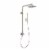 PULSE ShowerSpas Atlantis Brushed Nickel Shower System Perspective: front