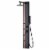 PULSE ShowerSpas Eclipse Matte Black ShowerSpa Perspective: front