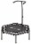 40" Mini Hexagonal Fitness Trampoline with Adjustable Handrail - Black Perspective: front