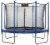 10 FT Round Trampoline Set with Safety Enclosure System - Blue Perspective: front