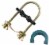 Trampoline Enclosure Pole Connecter, Fits Poles  up-to 1.5" Diameter or 1.75" Leg - 16 Perspective: front