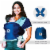 Baby K'tan Pre-Wrapped Ready To Wear Baby Carrier: Active Oasis Turquoise & Blue Small Perspective: front