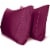 LuxClub Eggplant King 2PC Rayon From Bamboo Solid Performance Pillowcase Set Perspective: front