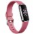 Fitbit Luxe Platinum Fitness Tracker with Orchid Band Perspective: front