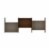 Hampton Zig-Zag Wall D�cor Shelves in Off White and Maple Cream Perspective: front