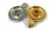 Vibhsa Taper Candlestick Holders Dish Set 2 Pack - Gold/Silver Perspective: front