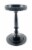 Vibhsa Pillar Candle Holder - Glossy Black Perspective: front