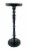 Vibhsa Pillar Candle Holder - Glossy Black Perspective: front
