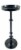 Vibhsa Large Pillar Candle Holder - Glossy Black Perspective: front