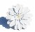 Vibhsa Flower Napkin Rings Set - White Pearl Perspective: front
