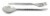 Vibhsa Stainless Steel Dinner Forks and Dinner Spoons 12 Piece - Glossy Silver Perspective: front
