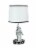 Retro 1960's Style Square Head Robot Sci-Fi Design Table Lamp With Shade Retro Décor Perspective: front