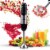 Hand Held Blender Stick 500 WATT Immersion 2 Speed Turbo Mixer 2 Titanium Blades Perspective: front
