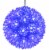 50 LED Hanging Lighted Ball Blue Indoor Outdoor Round Electric Decor Perspective: front