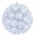 Sunnydaze 5-Inch Indoor/Outdoor Lighted Ball Hanging Decor - White Perspective: front