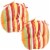Sunnydaze Outdoor Round Bistro Seat Cushion - Sherbert Stripes - Set of 2 Perspective: front
