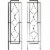 Sunnydaze Steel Chic Diamonds Garden Trellis - Set of 2 - 48 in Perspective: front