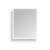 Huron 24.02 in. W x 30 in. H Frameless Anti-Fog Wall Bathroom LED Vanity Mirror in Silver Perspective: front
