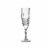8 oz. Crystal Cut Plastic Champagne Flutes (48 Glasses) Perspective: front