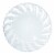 7.5  Clear Flair Plastic Appetizer/Salad Plates (180 Plates) Perspective: front