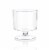 2 oz. Clear Round Plastic Disposable Mini Wine Glasses (480 Glasses) Perspective: front