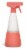 Cleancult Clay Red Glass All Purpose Cleaner Bottle Perspective: front