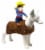 Pet Life Yeepaw Cowboy Pet Holiday Dog Costume Perspective: front