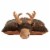 Pillow Pets Sweet Chocolate Scented Moose Plush Toy Perspective: front