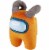 Among Us Plush Buddy Orange Rammed Crewmate 8 Online Video Game P.M.I. Perspective: front