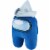 Among Us Plush Buddy Blue Crewmate White Sailor Hat 8 Soft Doll Game P.M.I. Perspective: front