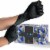 Hand-E Disposable Nitrile Medical Exam Gloves, Black, 100 Count - Subtle Box for Home Use Perspective: front