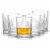 Gatsby Art Deco Whiskey Glasses - 10 oz - Set of 6 Perspective: front