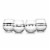 Disney Geo Picnic Drinking Glasses, Set of 4 Perspective: front