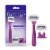 Flamingo Moisture Plus Women's Razor With Razor Blade Cartridges Perspective: front